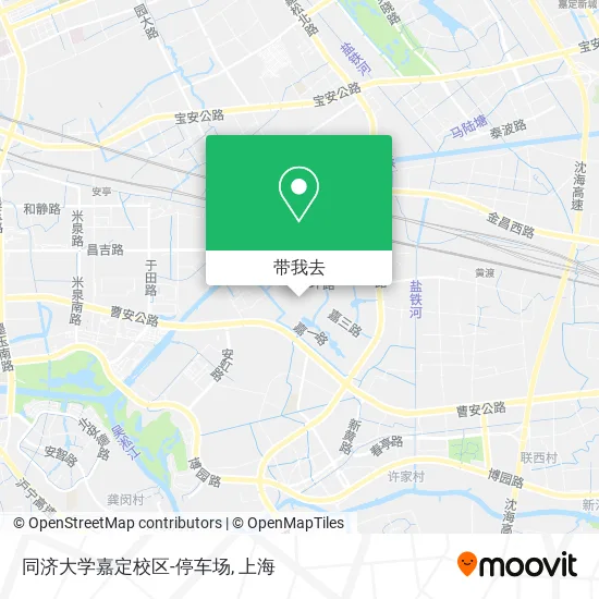 同济大学嘉定校区-停车场地图