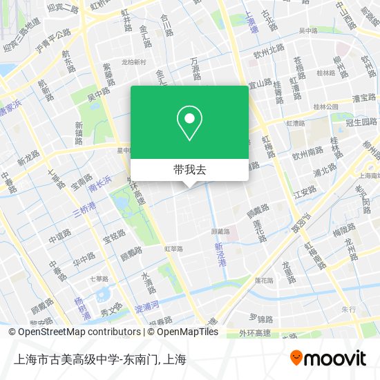 上海市古美高级中学-东南门地图