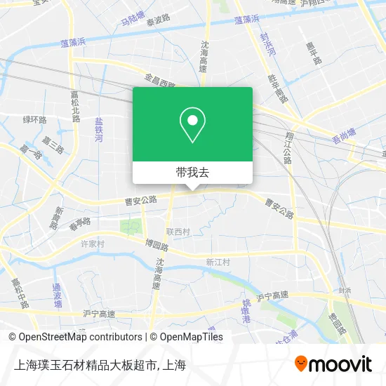 上海璞玉石材精品大板超市地图