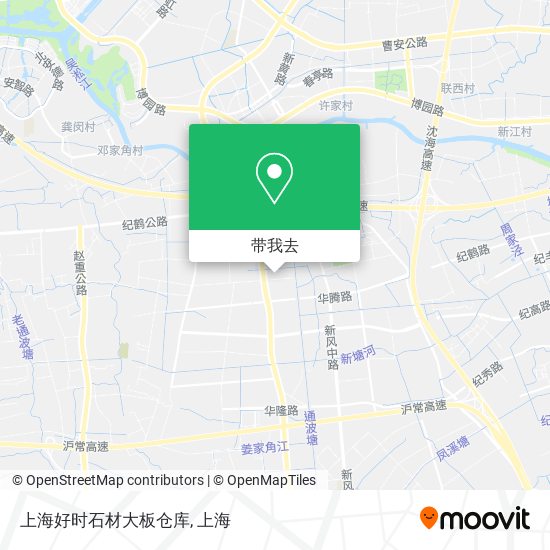 上海好时石材大板仓库地图