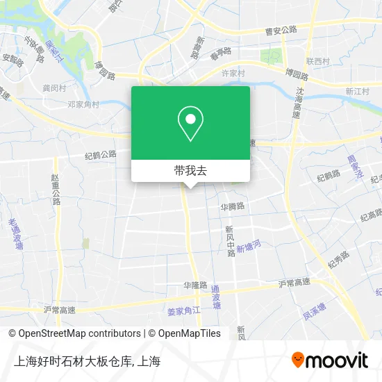 上海好时石材大板仓库地图