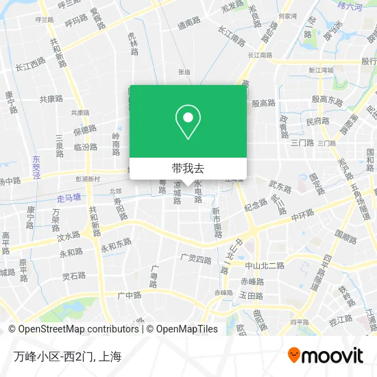万峰小区-西2门地图