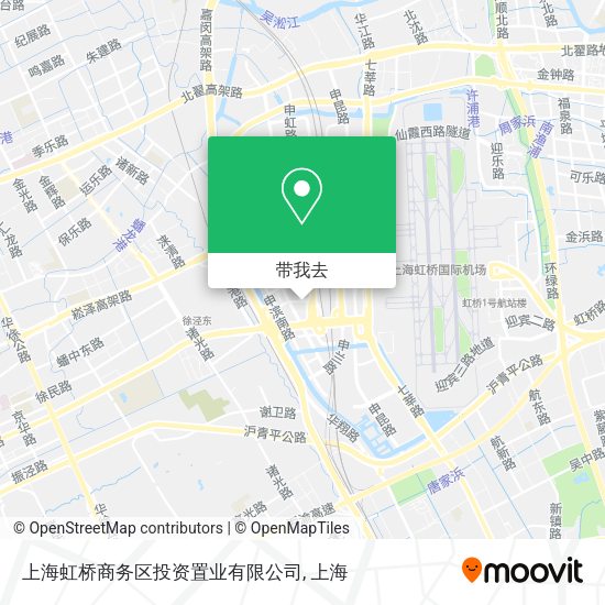 上海虹桥商务区投资置业有限公司地图
