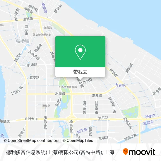德利多富信息系统(上海)有限公司(富特中路)地图