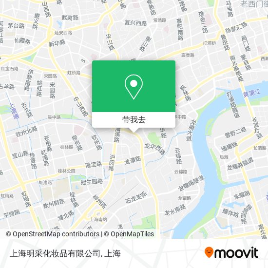 上海明采化妆品有限公司地图