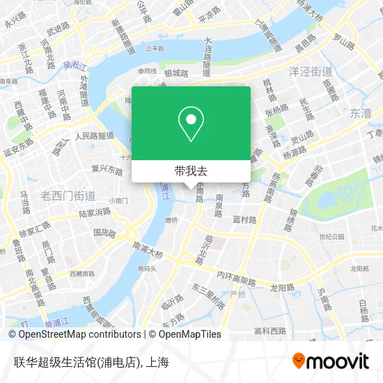 联华超级生活馆(浦电店)地图