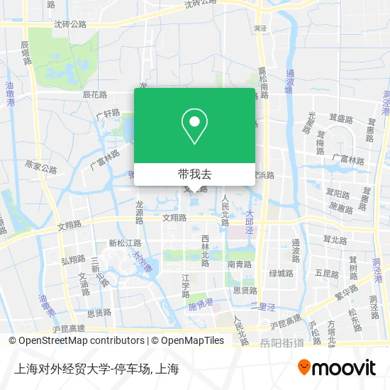 上海对外经贸大学-停车场地图