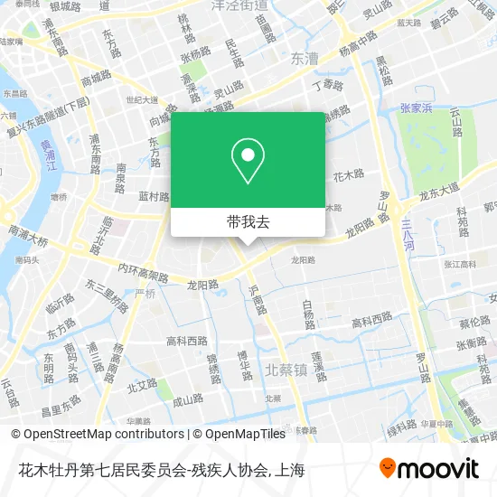 花木牡丹第七居民委员会-残疾人协会地图