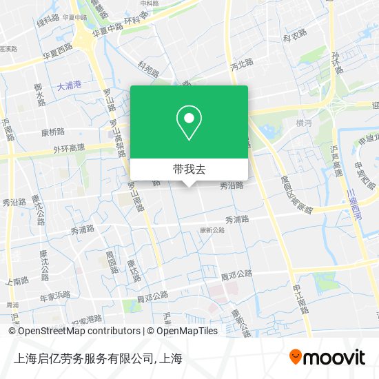 上海启亿劳务服务有限公司地图
