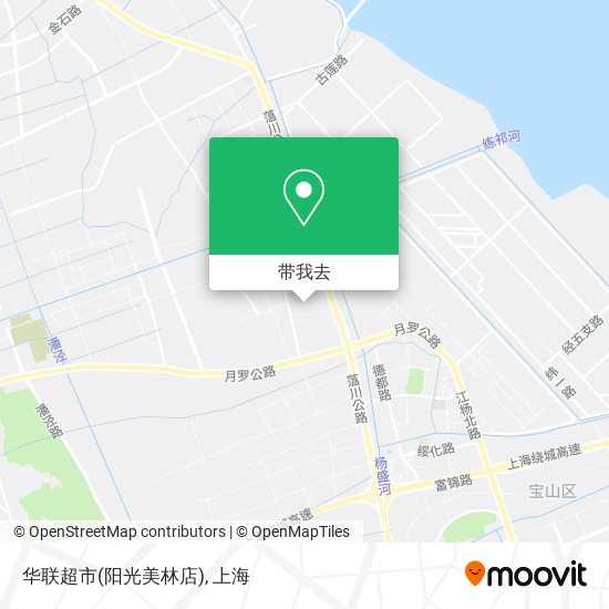 华联超市(阳光美林店)地图