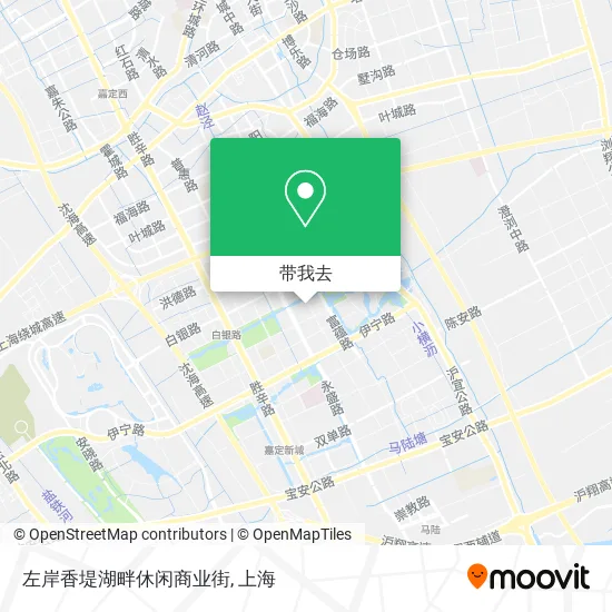 左岸香堤湖畔休闲商业街地图