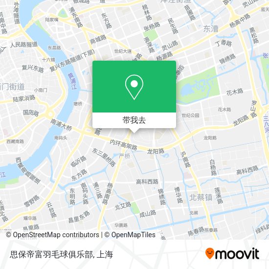 思保帝富羽毛球俱乐部地图