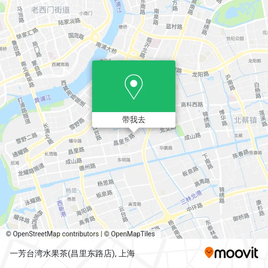 一芳台湾水果茶(昌里东路店)地图