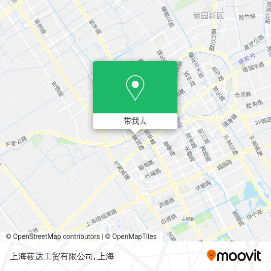 上海莜达工贸有限公司地图
