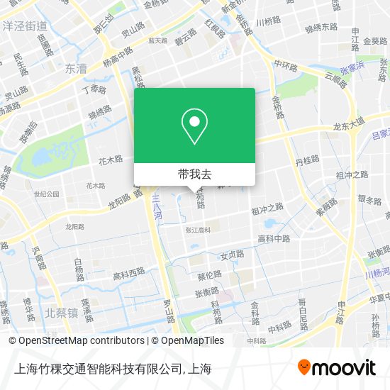 上海竹稞交通智能科技有限公司地图