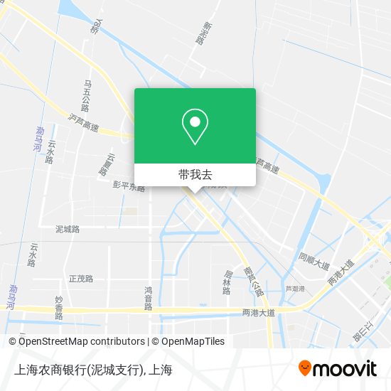 上海农商银行(泥城支行)地图