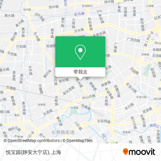 悦宝园(静安大宁店)地图