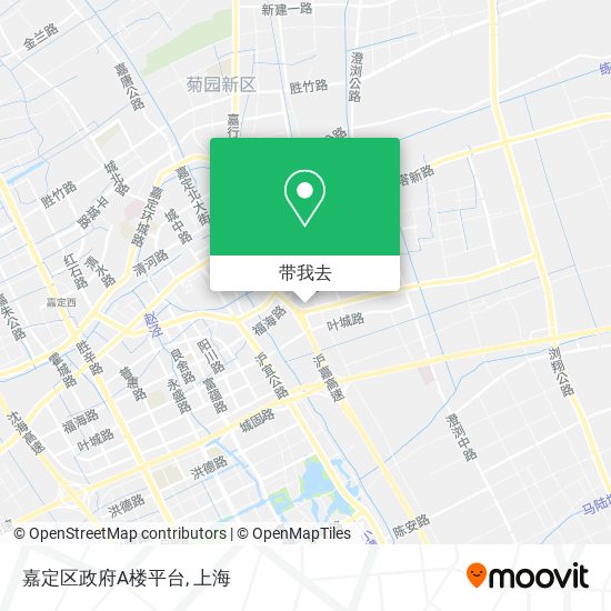 嘉定区政府A楼平台地图