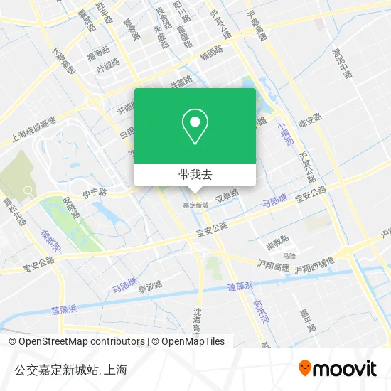 公交嘉定新城站地图