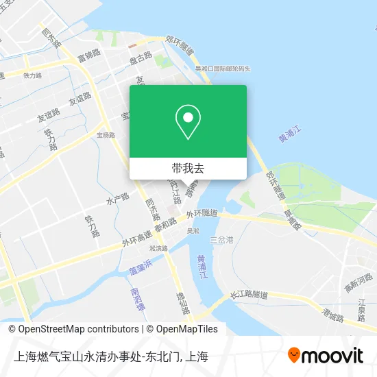 上海燃气宝山永清办事处-东北门地图