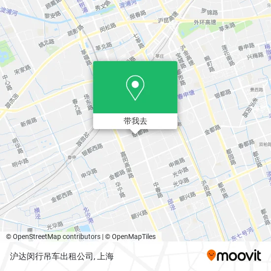 沪达闵行吊车出租公司地图