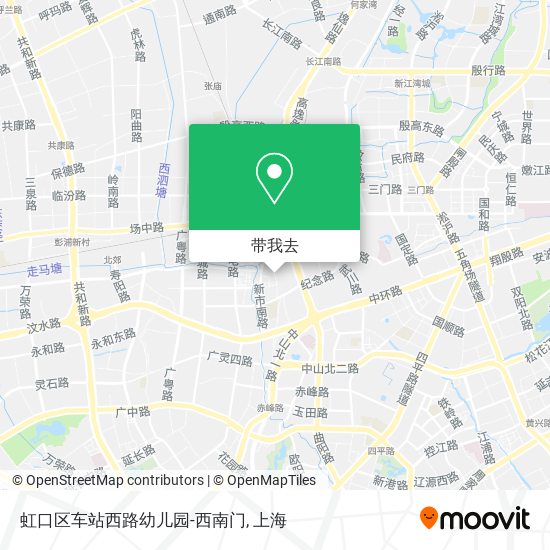 虹口区车站西路幼儿园-西南门地图
