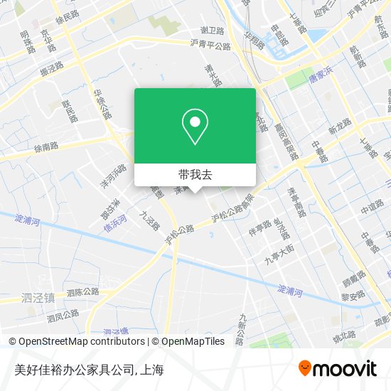 美好佳裕办公家具公司地图
