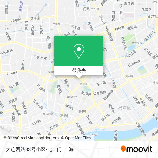 大连西路33号小区-北二门地图