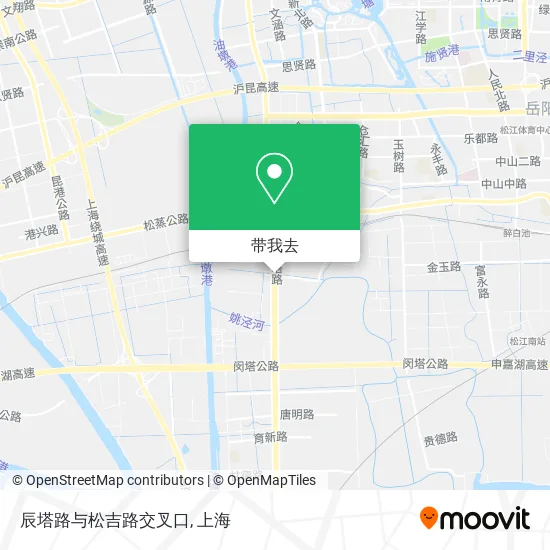 辰塔路与松吉路交叉口地图