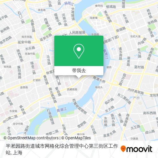 半淞园路街道城市网格化综合管理中心第三街区工作站地图