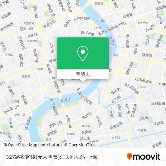 327路夜宵线(无人售票)江边码头站地图