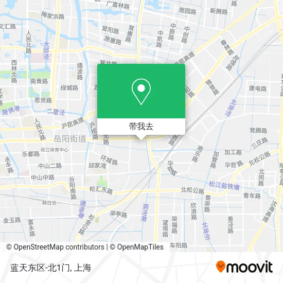 蓝天东区-北1门地图