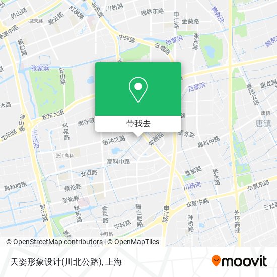 天姿形象设计(川北公路)地图