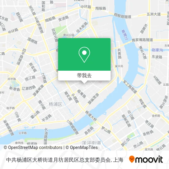 中共杨浦区大桥街道月坊居民区总支部委员会地图