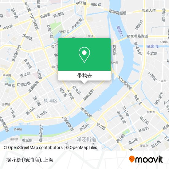 摆花街(杨浦店)地图