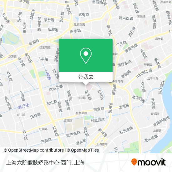 上海六院假肢矫形中心-西门地图
