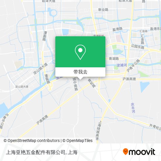 上海亚艳五金配件有限公司地图