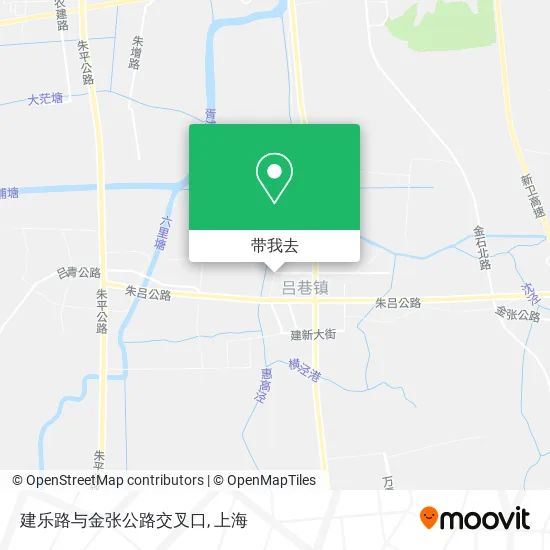 建乐路与金张公路交叉口地图