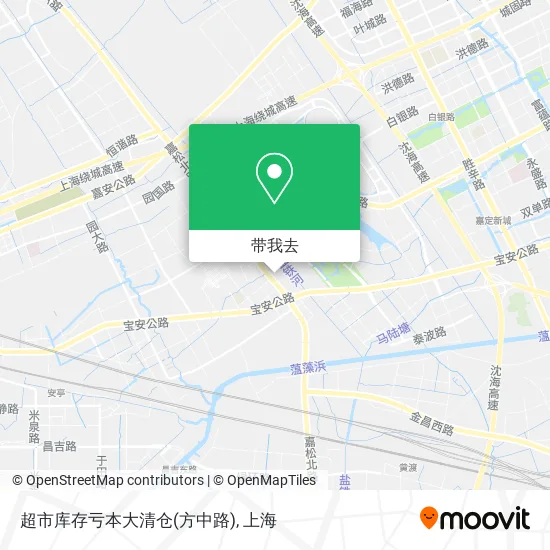超市库存亏本大清仓(方中路)地图