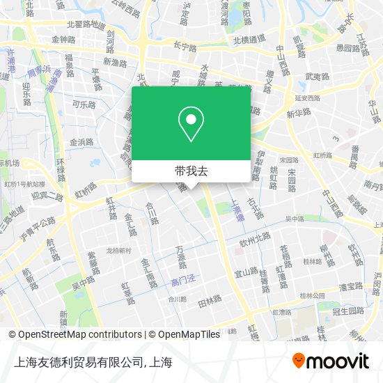 上海友德利贸易有限公司地图