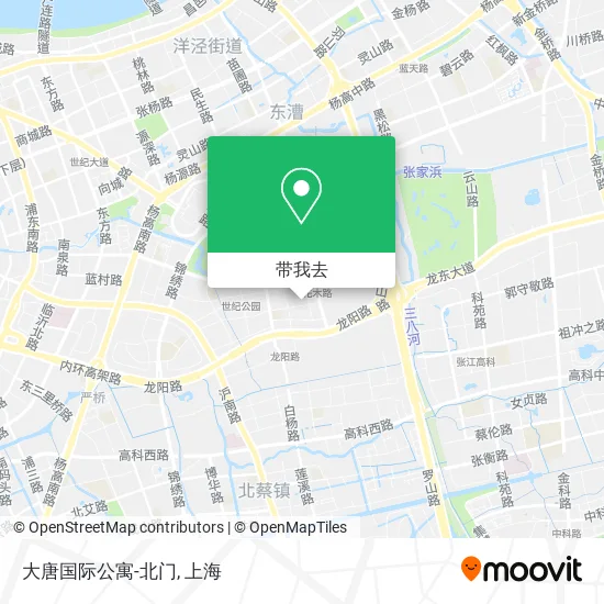 大唐国际公寓-北门地图