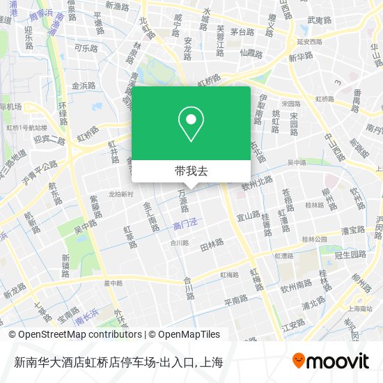 新南华大酒店虹桥店停车场-出入口地图