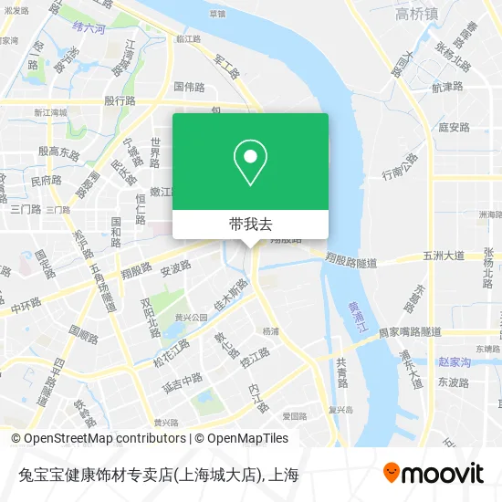 兔宝宝健康饰材专卖店(上海城大店)地图