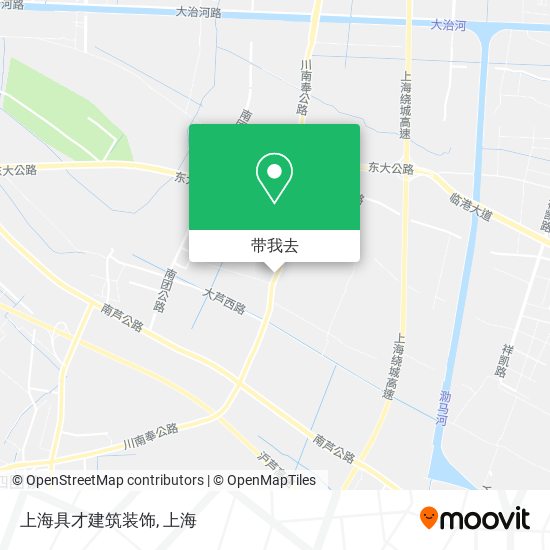 上海具才建筑装饰地图