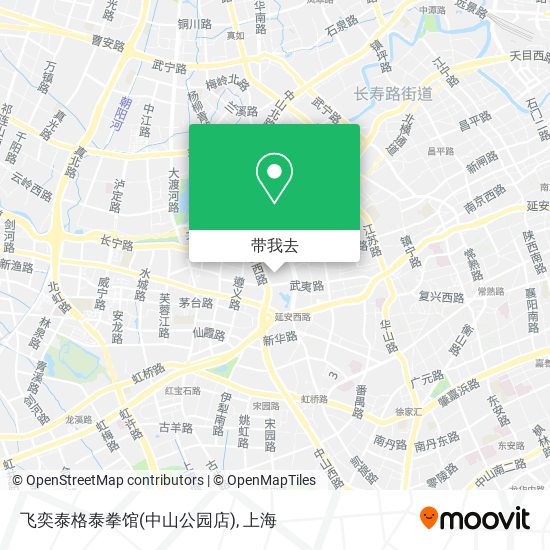 飞奕泰格泰拳馆(中山公园店)地图