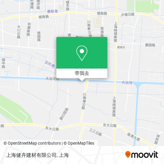 上海健卉建材有限公司地图