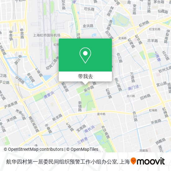 航华四村第一居委民间组织预警工作小组办公室地图