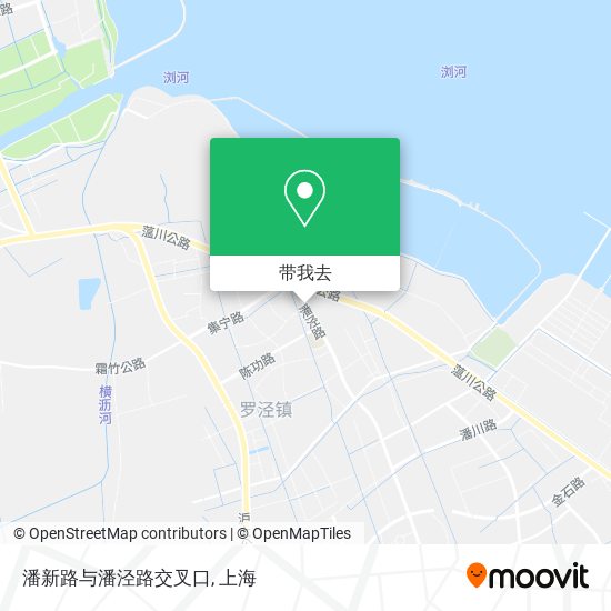 潘新路与潘泾路交叉口地图