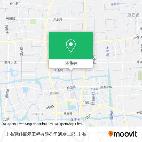 上海冠科展示工程有限公司润发二部地图