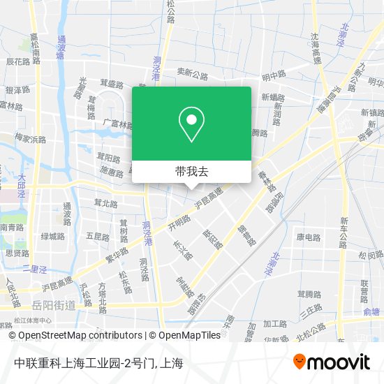 中联重科上海工业园-2号门地图